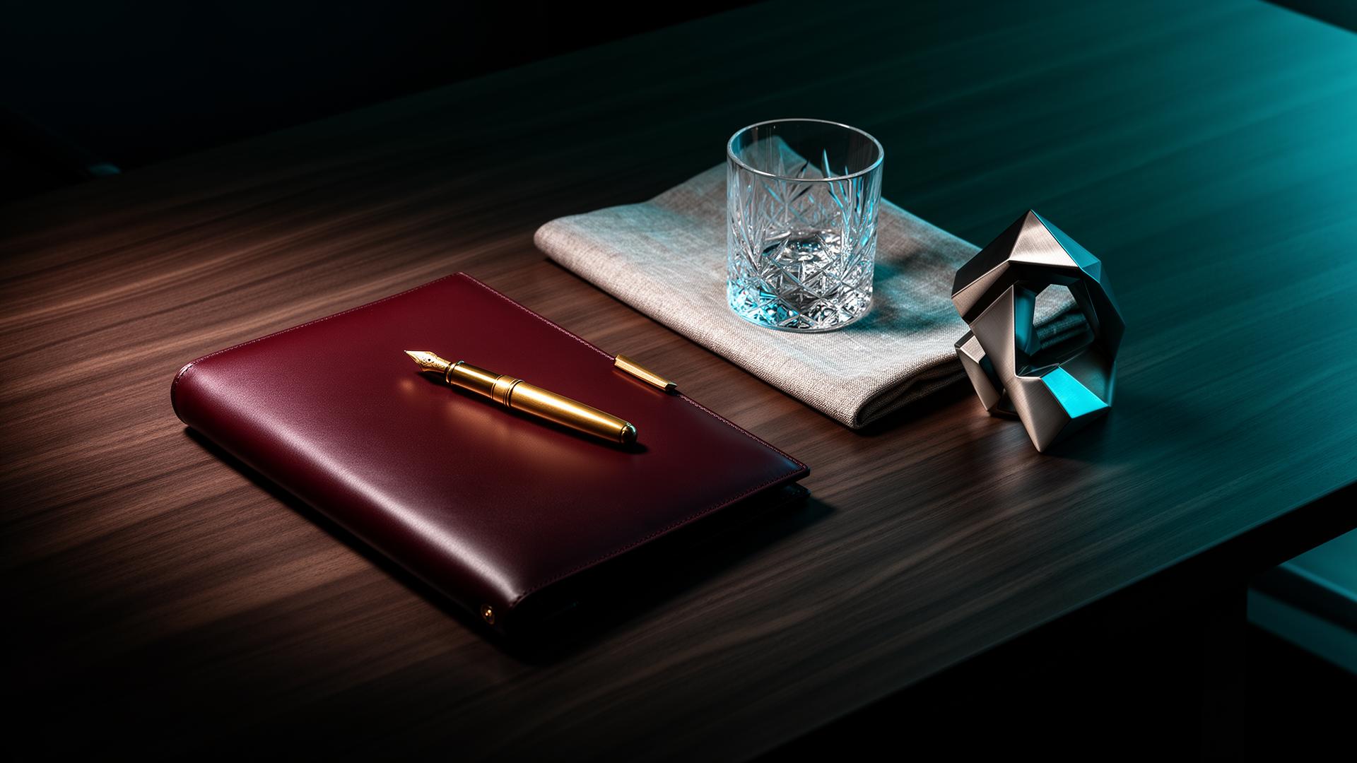 Professioneel bureau met luxe details